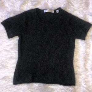 super soft cashmere gray/black shirt
